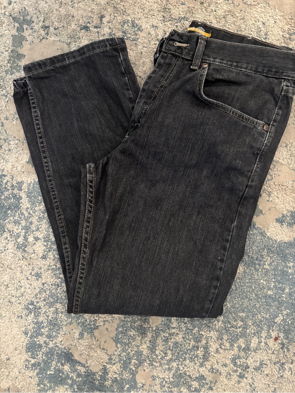 Lee Men's Straight Jeans in Black Wash